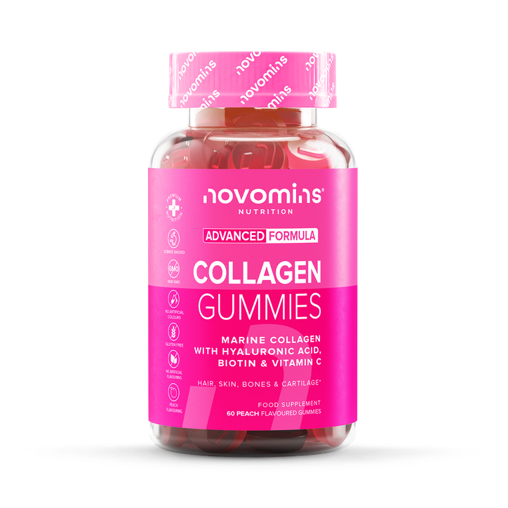 Novomins Collagen Peach Flavoured 60 Gummies